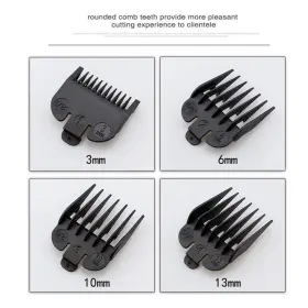 X02-3 24hocl 8 Pcs Professional Hair Clipper Combs Guides Wahl Replacement Guards Black #3