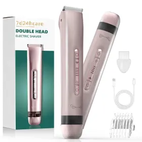 Bw-nstmj-002 7d24hcare Bikini Trimmer For Women 2 In 1 Electric Shaver Dual Head