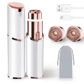 Tmq2 7d24hcare Facial Hair Removal For Women Portable Lady Shaver Rechargeable Painless Ha