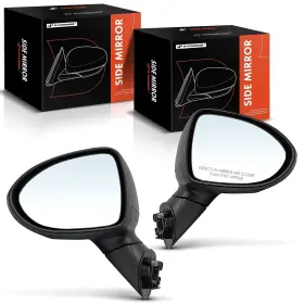 Apmi953tw A-premium Pair 2 Driver And Passenger Side Power Door Mirror - Black