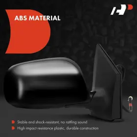 To1321247 A-premium Passenger Side Power Door Mirror Compatible With Toyota Black #3