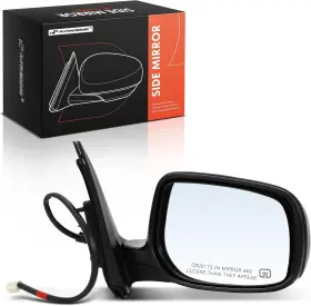 To1321247 A-premium Passenger Side Power Door Mirror Compatible With Toyota Black