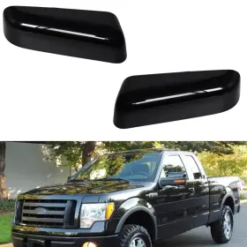 Aba2014f150 Abagael Top Half Mirror Covers Caps Compatible With Oem Glossy Black