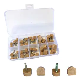 Ackgerm 716584518236 High Heel Tips Replacement Kit Beige Taps Caps Repair U-shape D