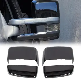 F-cpamz00308-ac Aclong ‎ Tow Mirror Cover Caps Glossy Black Left And Right Rearview Side C