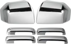 2303280710 Acropix Car Exterior Chrome Plated Mirror Cover Cap Door Handle Set