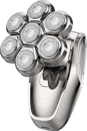 Af-8077 Aesfee Head Shaver For Bald Men Electric Razors Wet And Dry Waterproof 7d Rotary Shavers