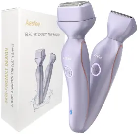 Af-8096 Aesfee Bikini Trimmer And Facial Shavers For Women - 2-in-1 Electric Razors Wome