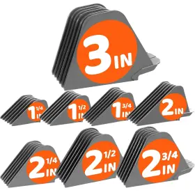 Afanso 445022692612 Mega Hair Clipper Guards 8pcs Gray Fits Most Wahl Full Size Clippe