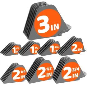 Afanso 791107924985 Mega Hair Clipper Guards Extra Long 3 Inch Guide Combs 8 Pcs
