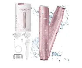 Ipx7 Akunbem 744759344434 2 In 1 Women Electric Shaver Dual Head Bikini Trimmer For Waterproof Ipx7 Akunbem 744759344434 2 In 1 Women Electric Shaver Dual Head Bikini Trimmer For Waterproof