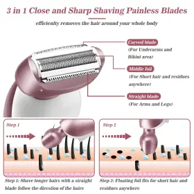 Akunbem 752895952253 Electric Shaver For Women Legs Bikini Trimmer Razors #2 Akunbem 752895952253 Electric Shaver For Women Legs Bikini Trimmer Razors #2
