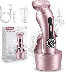 Akunbem 756493849632 Electric Razor Women Legs Bikini Trimmer Shaver - Pinkish Akunbem 756493849632 Electric Razor Women Legs Bikini Trimmer Shaver - Pinkish