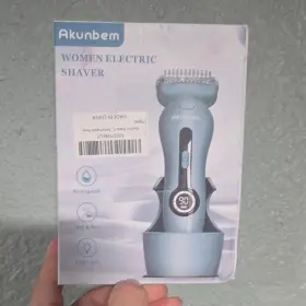 K002xen8u7 Akunbem Electric Body Shaver Waterproof Dry/wet Led Light Blue For Women
