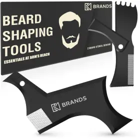 Jm-zeju-k1gp Alfaly Beard Shaper Kit - Premium Lineup And Guide Tool For Precise Shaping