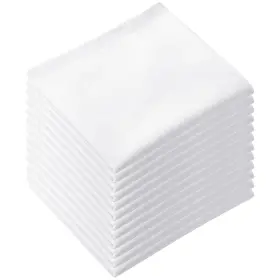 36-04000-018x Alotpower Handkerchiefs For Men 12pcs Multifunctional 15.5in By White Handkerchi