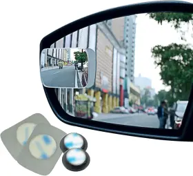 Am-bsm0501 Ampper Blind Spot Mirror Square Hd Glass Convex Frameless Pack Of 2 Am-bsm0501 Ampper Blind Spot Mirror Square Hd Glass Convex Frameless Pack Of 2