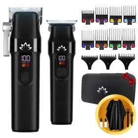 Au-277 Amuliss Professional Hair Clippers And Trimmer Set For Men - Cordless Haircut