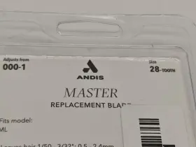 01513 Andis #01513 Master Replacement Blade Size #28-tooth New #3