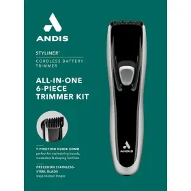 Andis 040102423550 Styliner Cordless Battery Trimmer All In One 6 Piece Kit