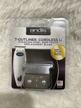 04575 Andis Cordless T-outliner Li Stainless Steel Deep Tooth Replacement Blade 04575 Andis Cordless T-outliner Li Stainless Steel Deep Tooth Replacement Blade