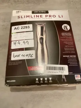32445 Andis Slimline Pro Li Cordless Trimmer #32445 - Silver/black