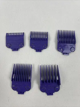 560997 Andis Dual Magnet 5 Pc Comb Set Mlc Ml Master Clipper Attachments Purple