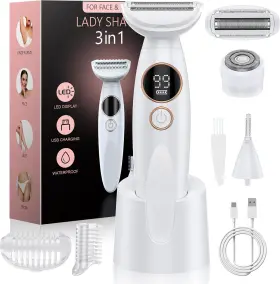 8308 Anyliv 3 In 1 Bikini Trimmer For Women Electric Razors With Display Painles