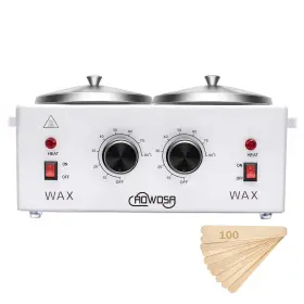 Aowosa 755205121875 Professional Waxing Kit Wax Warmer Double Pot Heater Machine For Hair Rem