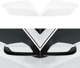 Apeser 715968187983 Compatible With Chevy Malibu Mirror Cover 9th Gen White