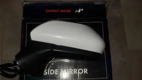 Apmi078 Apremium Front Driver White Power Mirror For Toyota Camry 2018-2022