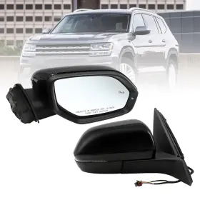 3cn857508ae9b9-pfm Aspaton Right Passenger Side Mirror Assembly Compatible With 2018-2021 Black