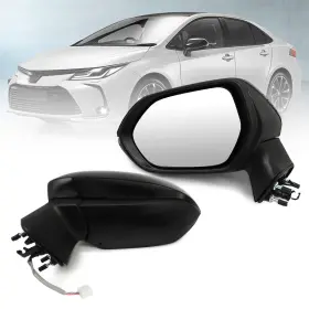 Ap-910863-269385-st Aspaton Left Driver Side Mirror Assembly Compatible With 3pins Black