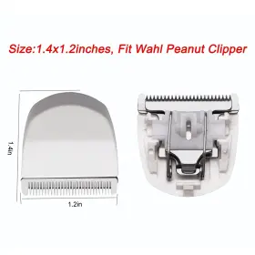 Audoc 313038633608 2pcs White Professional Peanut Clippers/trimmers Snap On Replacement Blades # #2