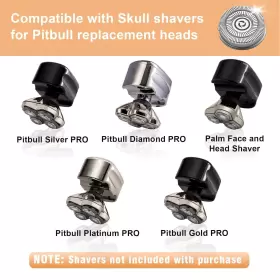 Audoc 744110980158 Shaver Replacement Blades Electric Razor Head For Skull #2