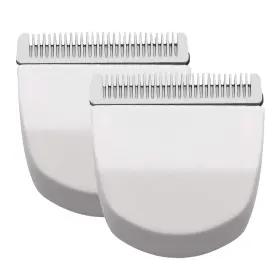 Audoc-peanut-2wb Audoc 2pcs White Professional Peanut Clippers/trimmers Snap On Replacement Blades #