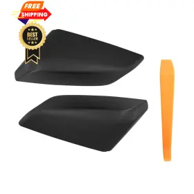 Automkt Autolx-322 1 Pair Mirror Cover Cap Driver And Passenger Side Fits For Matte Black