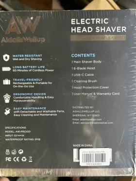 Aw-pro001 Aw Aidalis Wellup Floating 6blade Electric Head Shaver #2 Aw-pro001 Aw Aidalis Wellup Floating 6blade Electric Head Shaver #2
