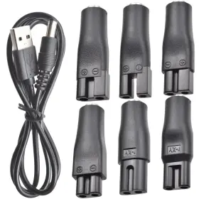 Dc5vc-bk Azjckew Shaver Trimmer Charger Cord Compatible With Electric Hair Clippers Beard Tr