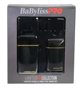 Fxfs2gmg Babyliss Pro Rare Limitedfx Single And Double Foil Shaver Set Black Gun Metal New