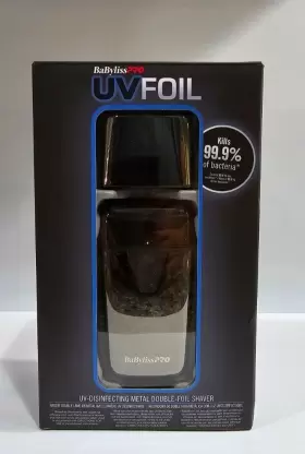 Fxlfs2 Babyliss Pro Uv-disinfecting Metal Double Foil Shaver #fxlfs2
