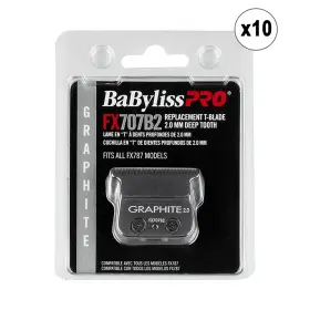 Fx707b2-10x-k Babylisspro Babyliss Pro Deep Tooth Graphite Replacement Blade Bb-fx707b2 - 10 Packs