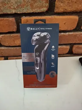 Bally Total Fitness 021331053053 Rechargeable Three Head Rotary Shaver