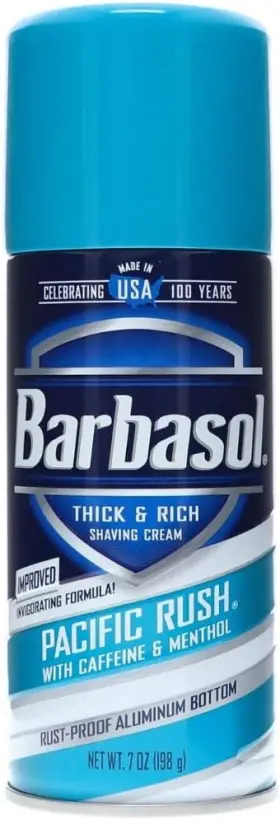009681 Barbasol Pacific Rush Thick And Rich Shaving Cream For Men 7 Oz