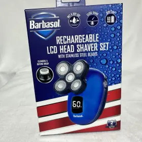 Cbt1-9000-box Barbasol 805106845704 Electric Head Shaver 5 Rotating Heads Rechargeable