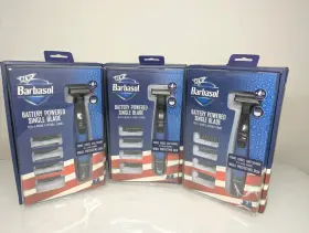 Barbasol 805106846503 Face And Body Single Blade Electric Shaver With 4 Attachments 3 Pack