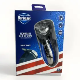 Cbr1-1001-usb Barbasol Close Shave Rotary Rechargeable Wet And Dry Shaver With Pop-up Trimmer