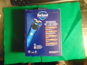 Cbr1-1003-oli Barbasol Rechargeable Wet/dry Rotary Shaver With Stainless-steel Blades And Lcd #2