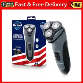 Cbr11002bly Barbasol Rotary Shaver Rechargeable Electric With Stainless St