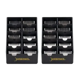 Md0229b Barbermate 2 Pack Blade Rack Storage Tray - Holds 10 Clipper Blades Black